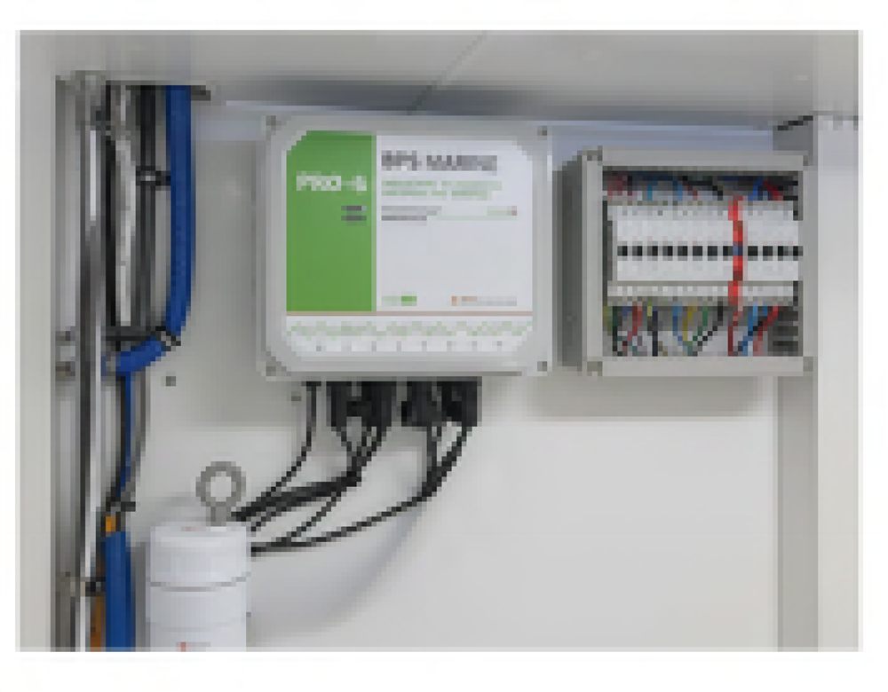 BPS Marine PRO-8 Kontrollmodul installiert im Technikbereich
